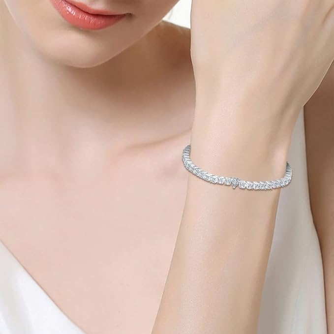 Pulsera Crystal Heart - Plata 925