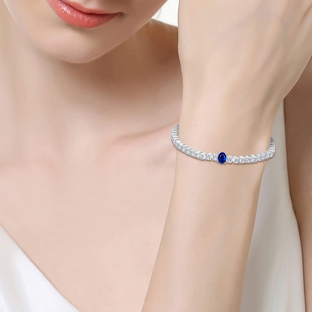 Pulsera Crystal Blue - Plata 925